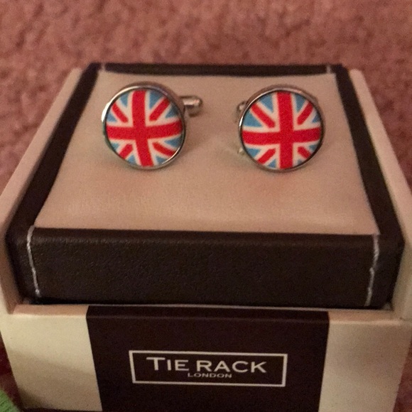 Men’s British Flag Cufflinks - Picture 1 of 5